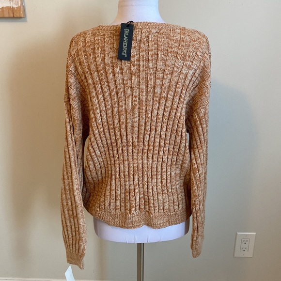 BlankNYC Toffee Crewneck Balloon Sleeve Sweater - Picture 4 of 10